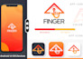 design a modern and simple mobile app icon or website logo
